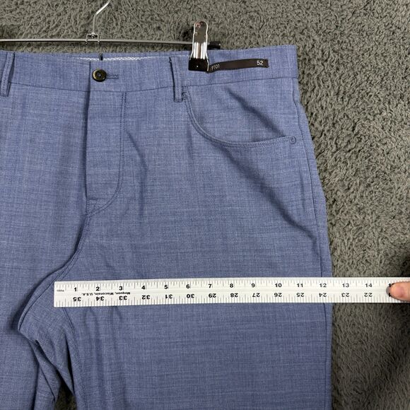 PT01 Pants Mens 36x30 Blue Easy Fit Stretch Wool Blend 5 Pocket Performance - Picture 9 of 14